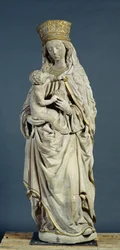 Die Muttergottes mit dem Christuskind, 1470 (Kalkstein)